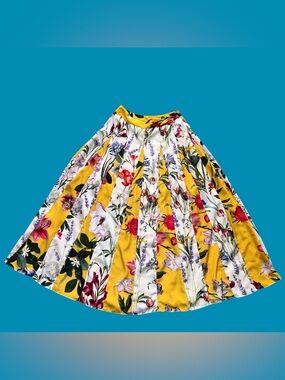 Rococo Sand Floral Maxi Fairy Cottagecore Multi-color Skirt